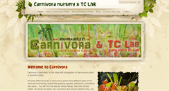 Desktop Screenshot of carnivora-nursery.com